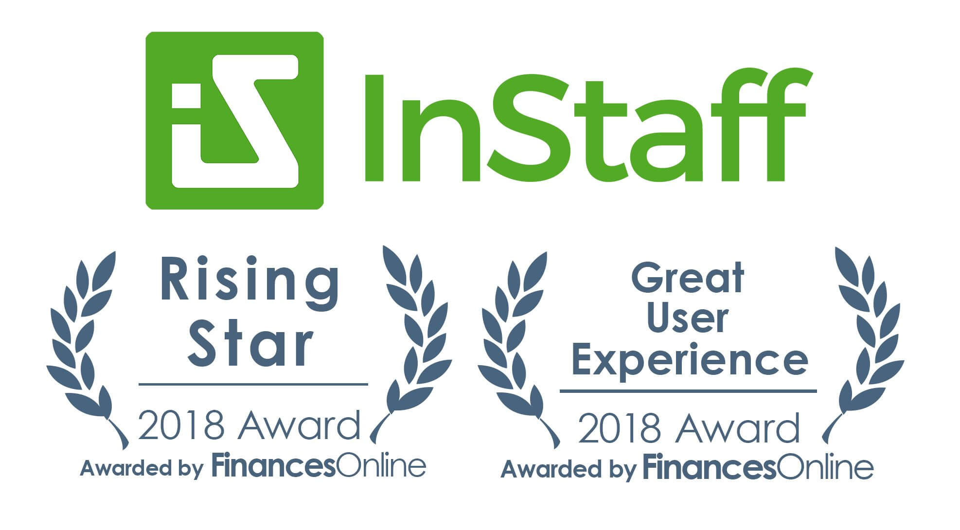 InStaff receives Rising Star and Great User Experience awards from FinancesOnline